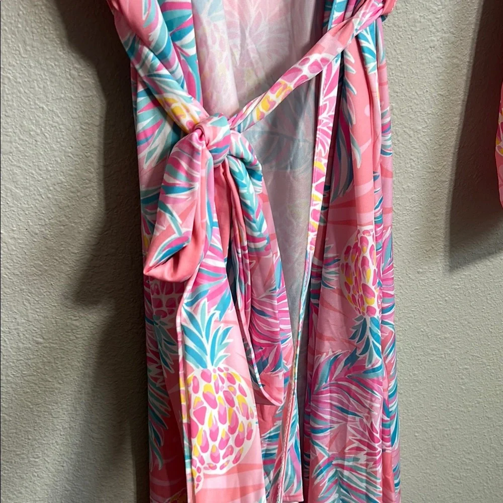 Simply Southern Floral Pink Women's Robe and Nightgown Set NWT Large - Picture 12 of 12